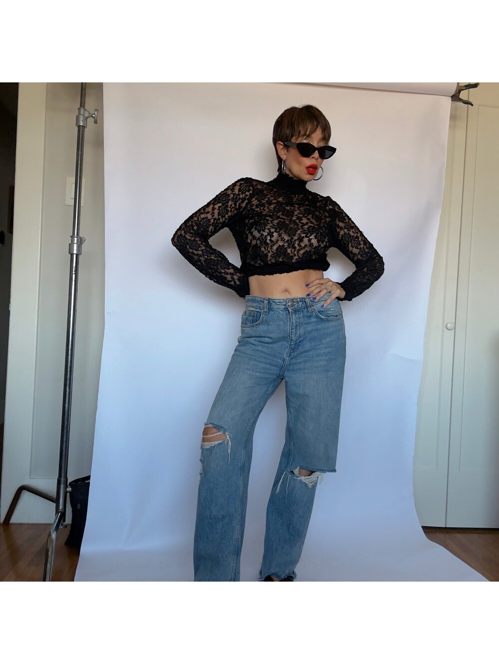 Vintage Y2K Lace Top